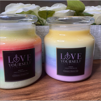 Two Wick Large Glass Candle